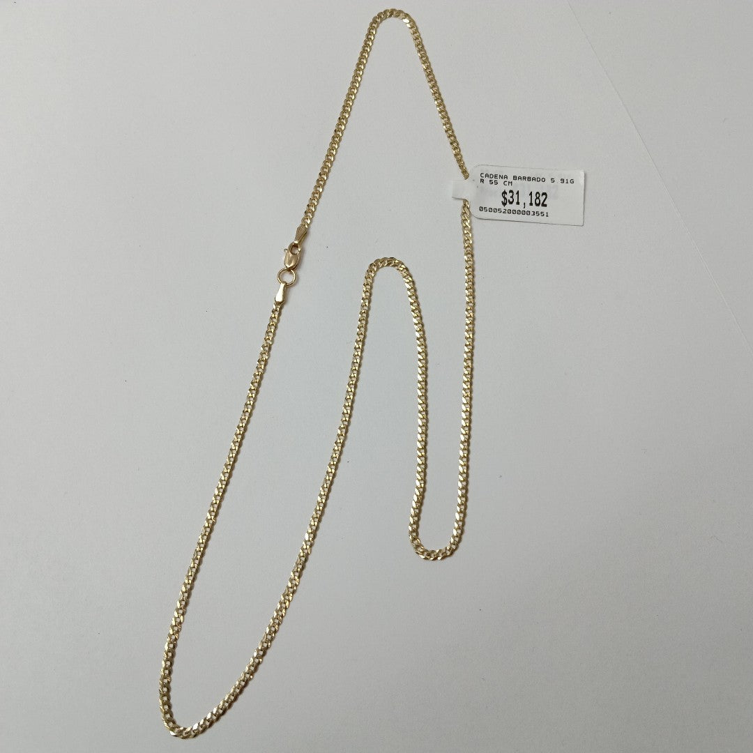 CADENA BARBADO 5.91GR 55 CM (NUEVO)