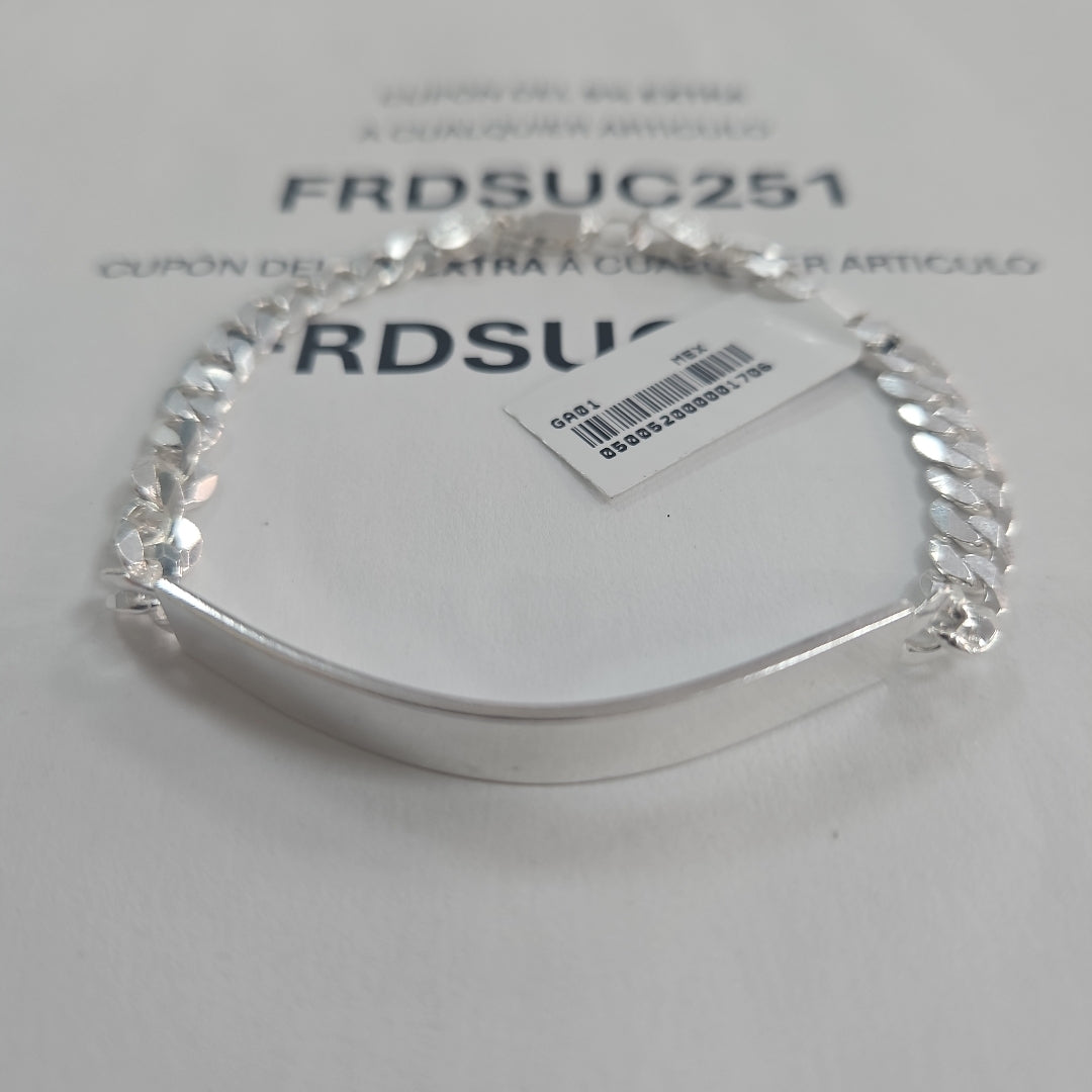 ESCLAVA BARBADA PLATA .925 12.8G (NUEVO)