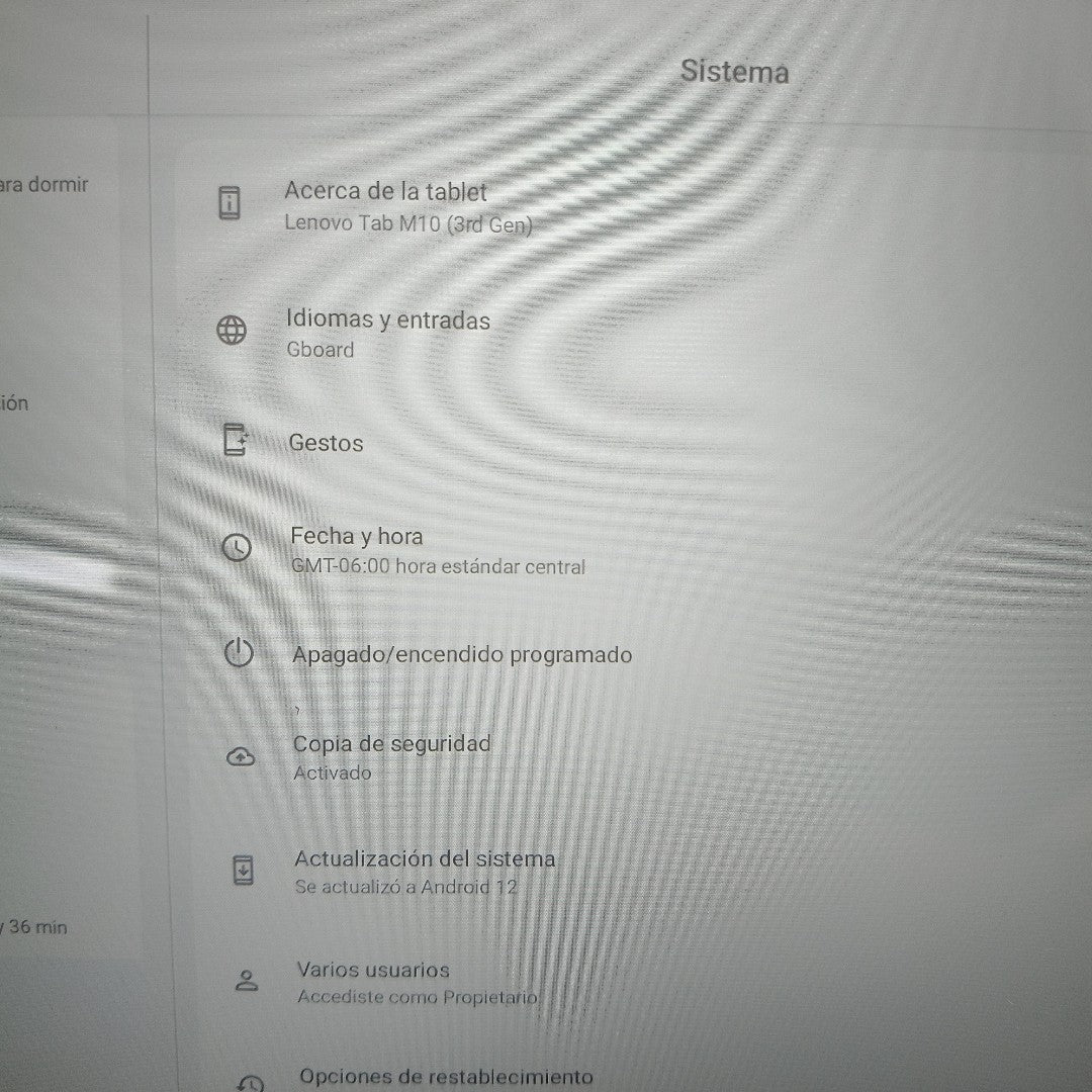 TABLETA LENOVO TAB M10 3 TB328FU 64 GB 4 GB RAM (SEMINUEVO)