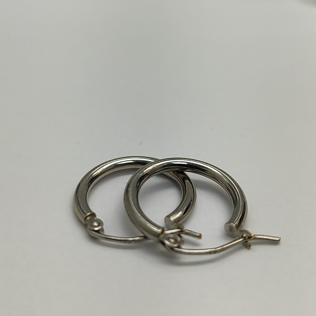 ARRACADAS PAR ORO BLANCO 14 K 1,00 GRMS (SEMINUEVO)