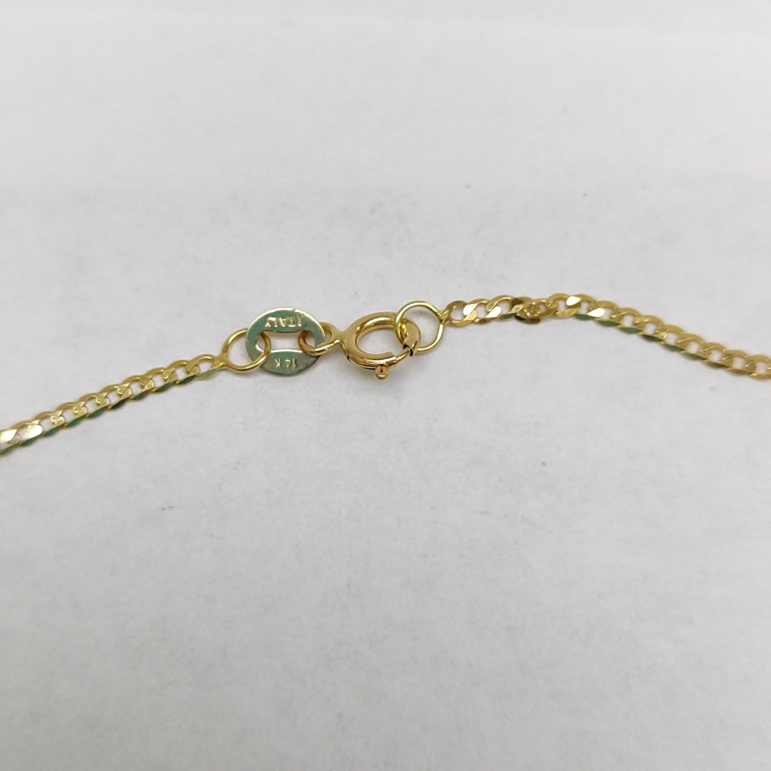 CADENAS BARBADA AMARILLA ORO 14K 1.6 (NUEVO)