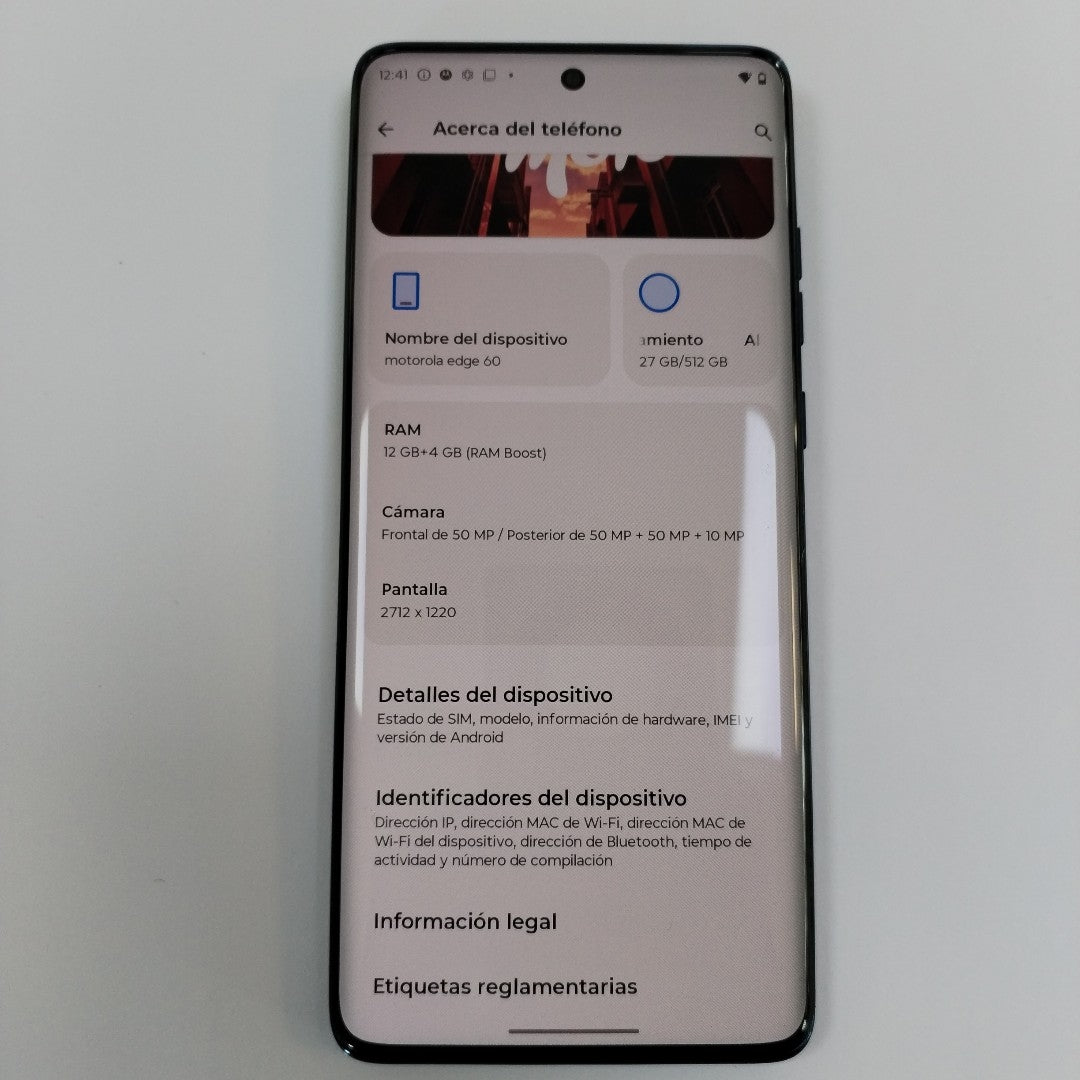 CELULAR MOTOROLA EDGE 60 XT2505-3 (2025) 512 GB 12 GB RAM (SEMINUEVO)