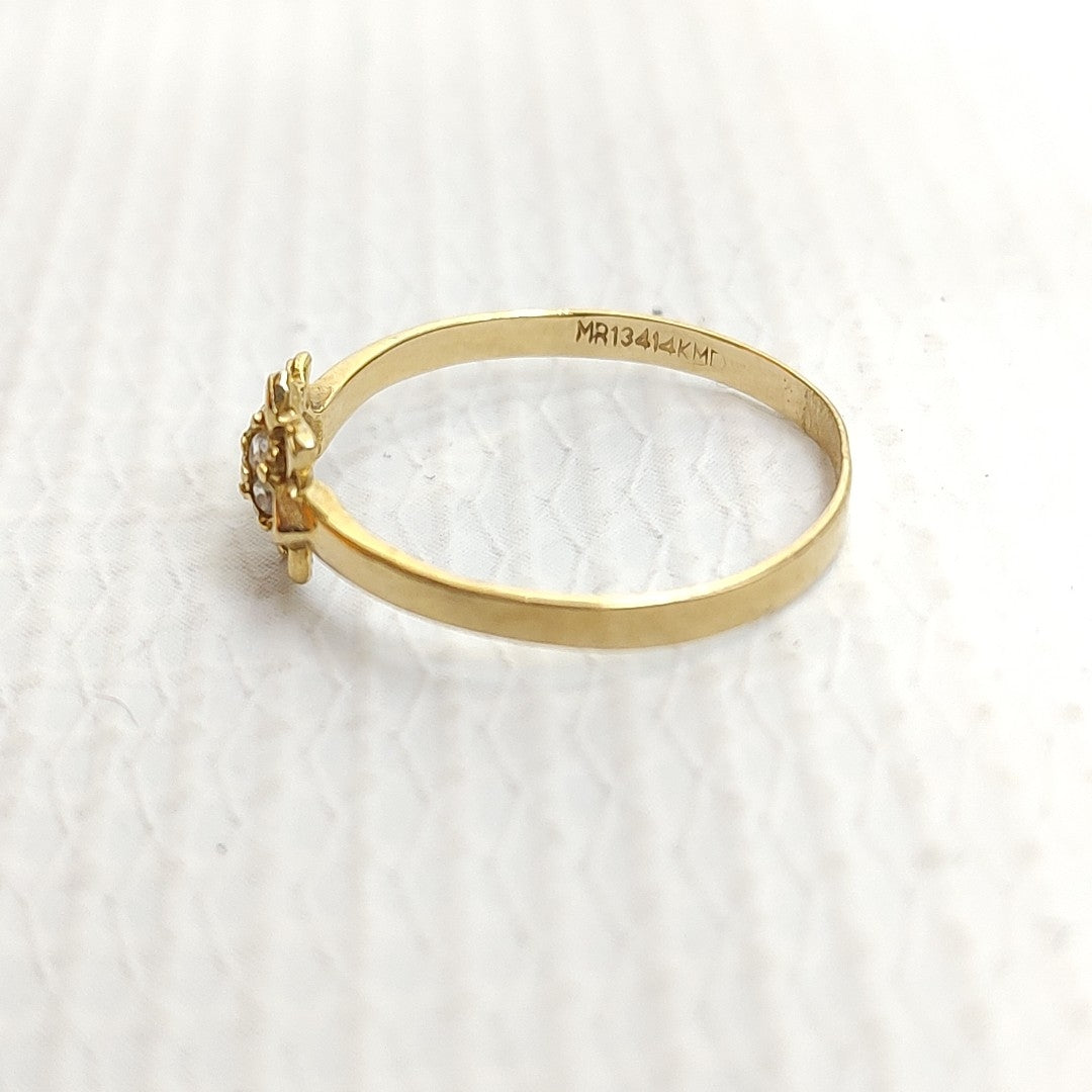 K1 1,30 GRMS 14 K ESPECIFICACIONES COMPLEMENTARIAS ANILLITO C CORC PDR COL ORO 1 (SEMINUEVO)