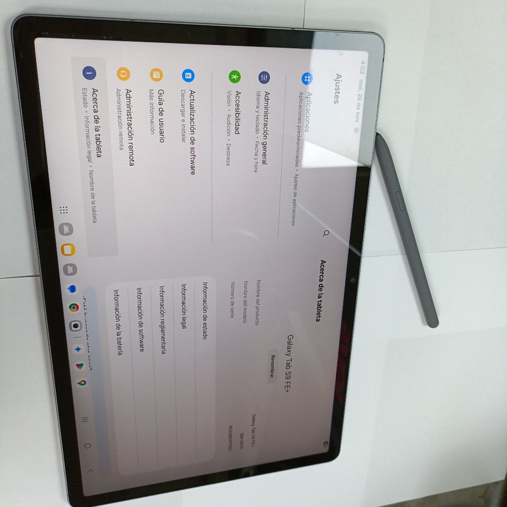 TABLETA SAMSUNG GALAXY TAB S9 FE+ SM-X610 (2023) 256 GB 12 GB RAM (SEMINUEVO)