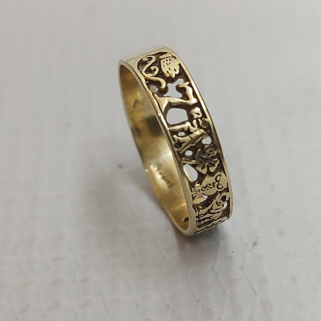 K1 1,60 GRMS 10 K ESPECIFICACIONES COMPLEMENTARIAS ARGOLLA DE LA SUERTE ORO 10K (SEMINUEVO)