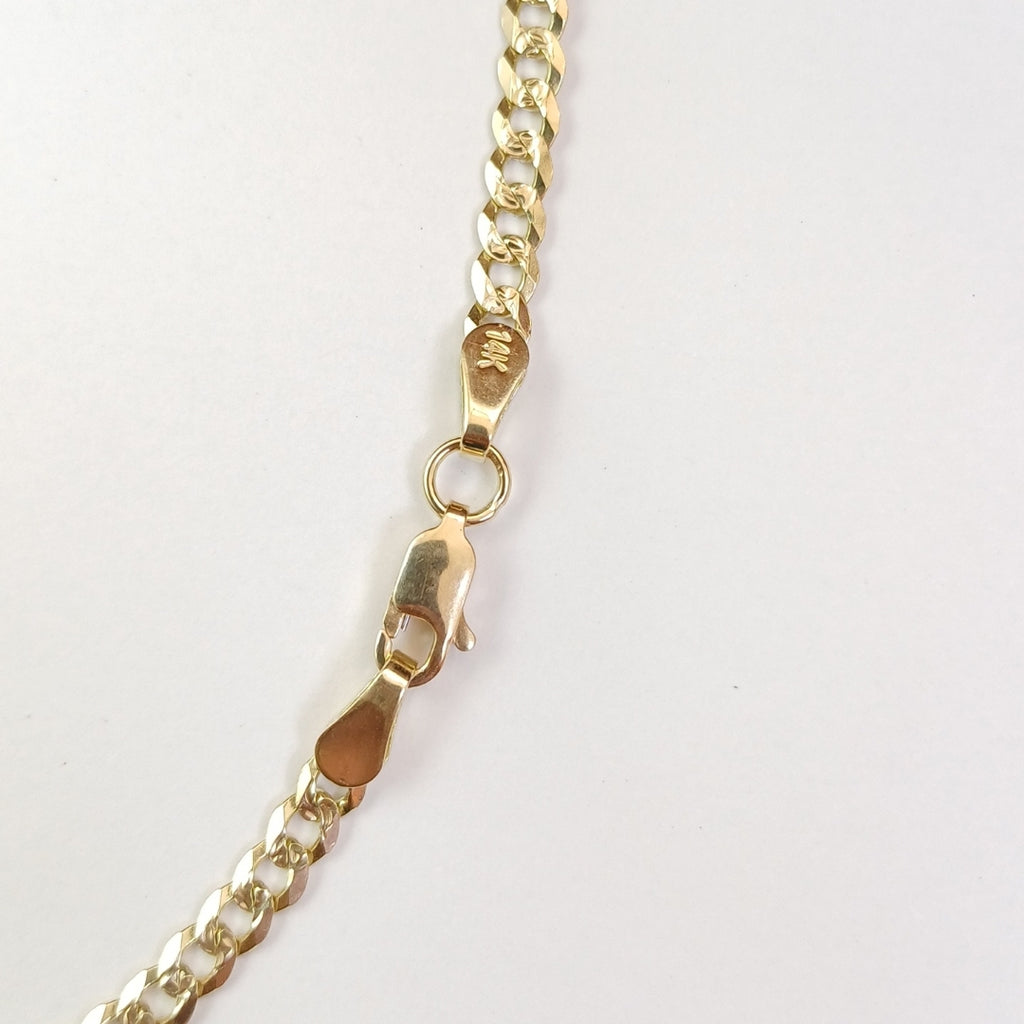 CADENA BARBADA DIAMANTADA 12.01GR 60 CM CM (NUEVO)