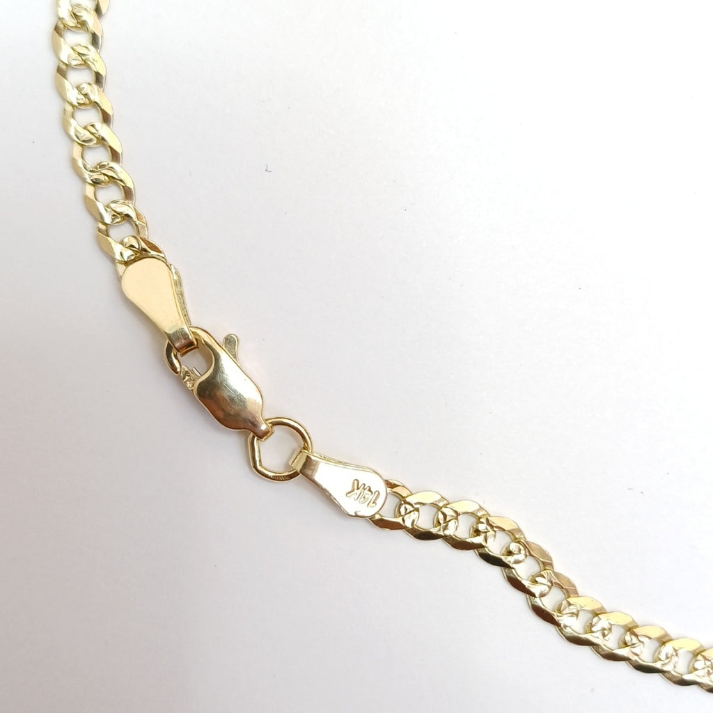 CADENA BARBADA DIAMANTADA 12.01GR 60 CM CM (NUEVO)