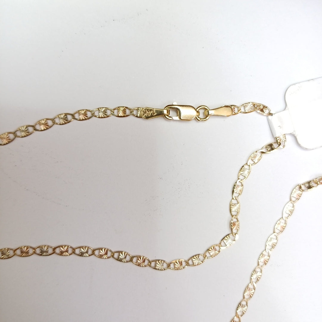 CADENA TEJIDO MARINERO 3.81GR 60 CM (NUEVO)