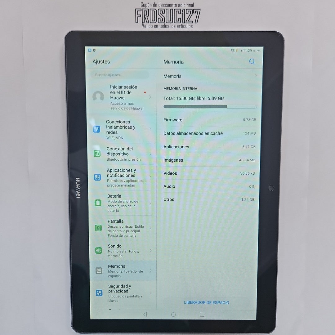 TABLETA HUAWEI MEDIAPAD T3 10 AGS-W09 32 GB 3 GB RAM (SEMINUEVO)