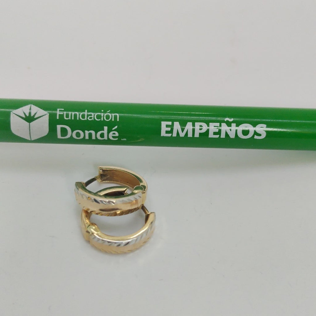 ARETES PAR. ORO. 10 K 1.1 GRMS (SEMINUEVO)