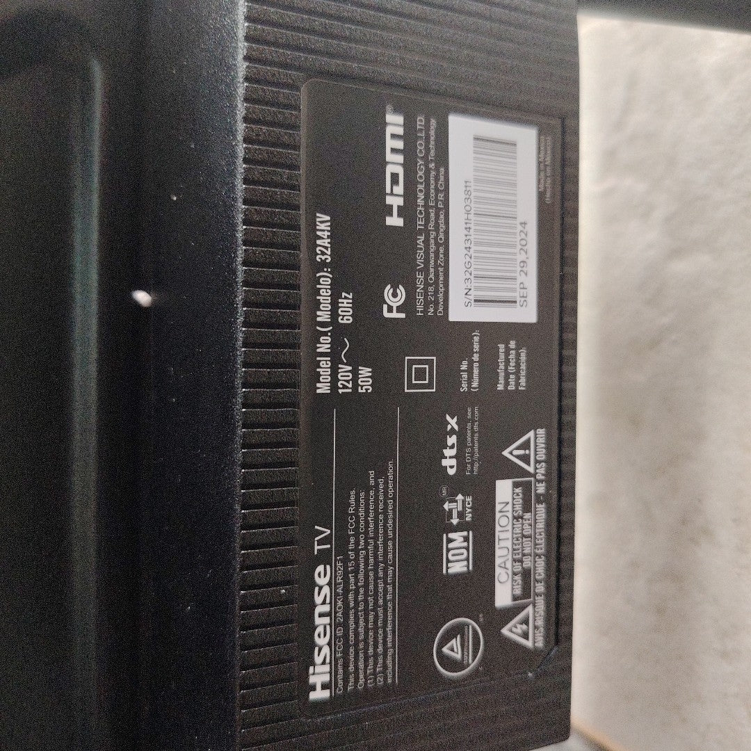 PANTALLA HISENSE 32A4KV (2024) 32" LED HD (SEMINUEVO)