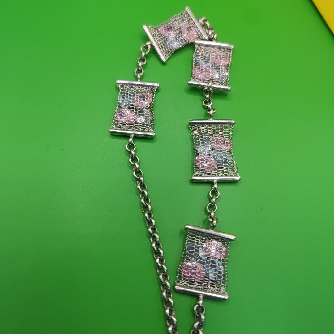 GARGANTILLA. ORO, ORO BLANCO. 14 K 18.3 GRMS (SEMINUEVO)