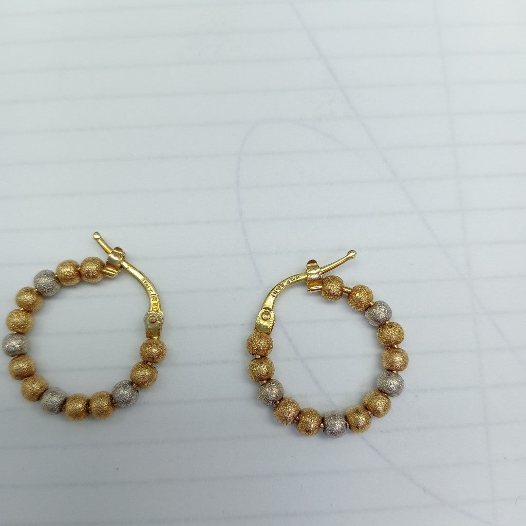 ARRACADAS PAR. ORO, RODIADO 14 K 3.4 GRMS (SEMINUEVO)