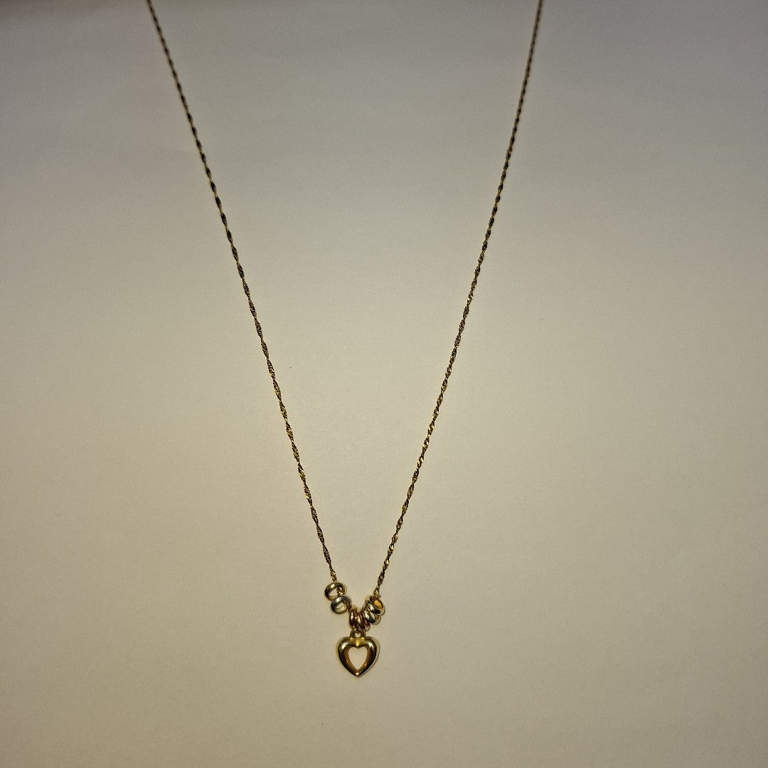 CADENA, DIJE. ORO. 14 K 1.7 GRMS (SEMINUEVO)