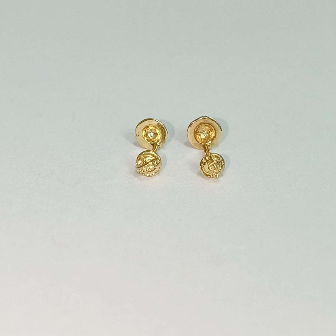 BROQUELES ORO 14K 1 (NUEVO)