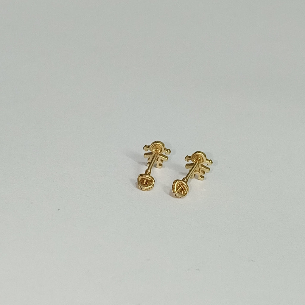 BROQUELES ORO 14K 1 (NUEVO)