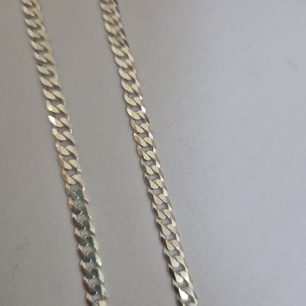 CADENA BARBADA PLATA .925 12.6G (NUEVO)