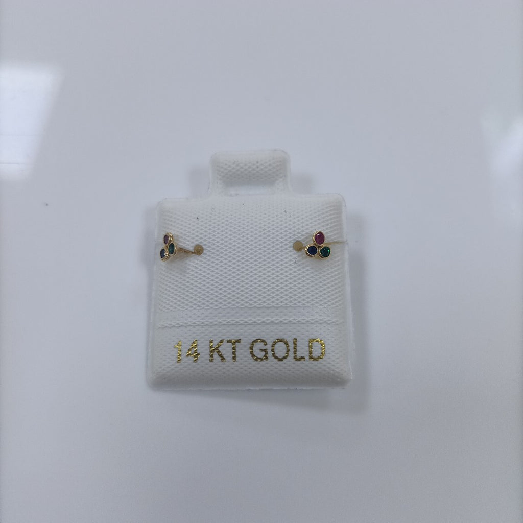 BROQUELES ORO 14K 1 (NUEVO)