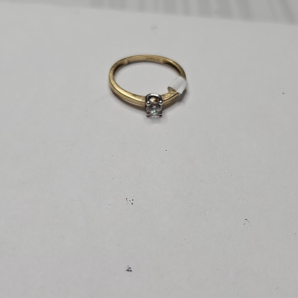 10419ANC00065A1579 FRD23 SOLITARIO CUATRO UÑAS CON CIRCONIA ORO 10K 1.3GRS (NUEVO)