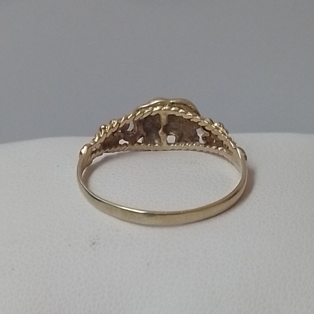 ANILLITO. ORO, ORO PLATINO. 14 K 1.9 GRMS (SEMINUEVO)