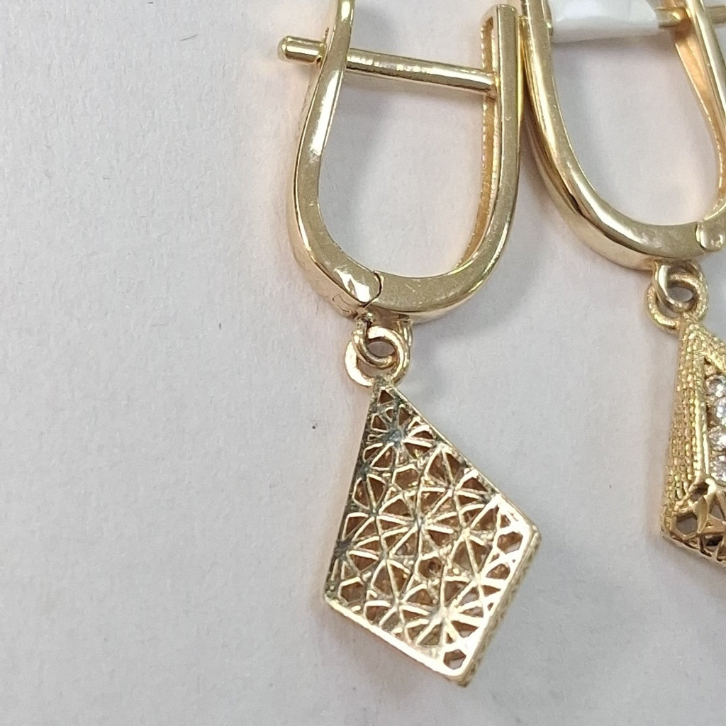 BROQUELES ORO 14K 2.8 (NUEVO)