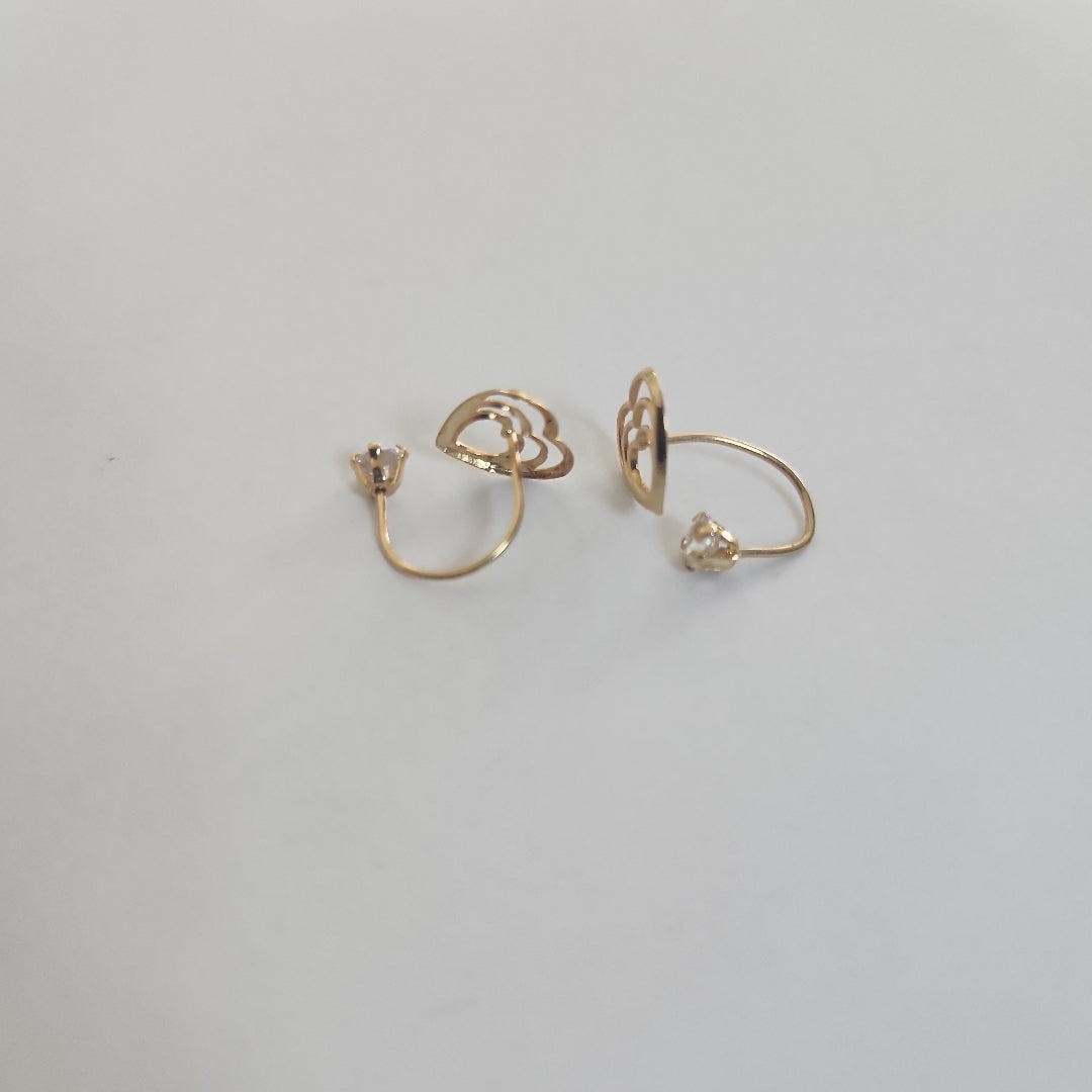 BROQUELES ORO 14K 1 GRS (NUEVO)