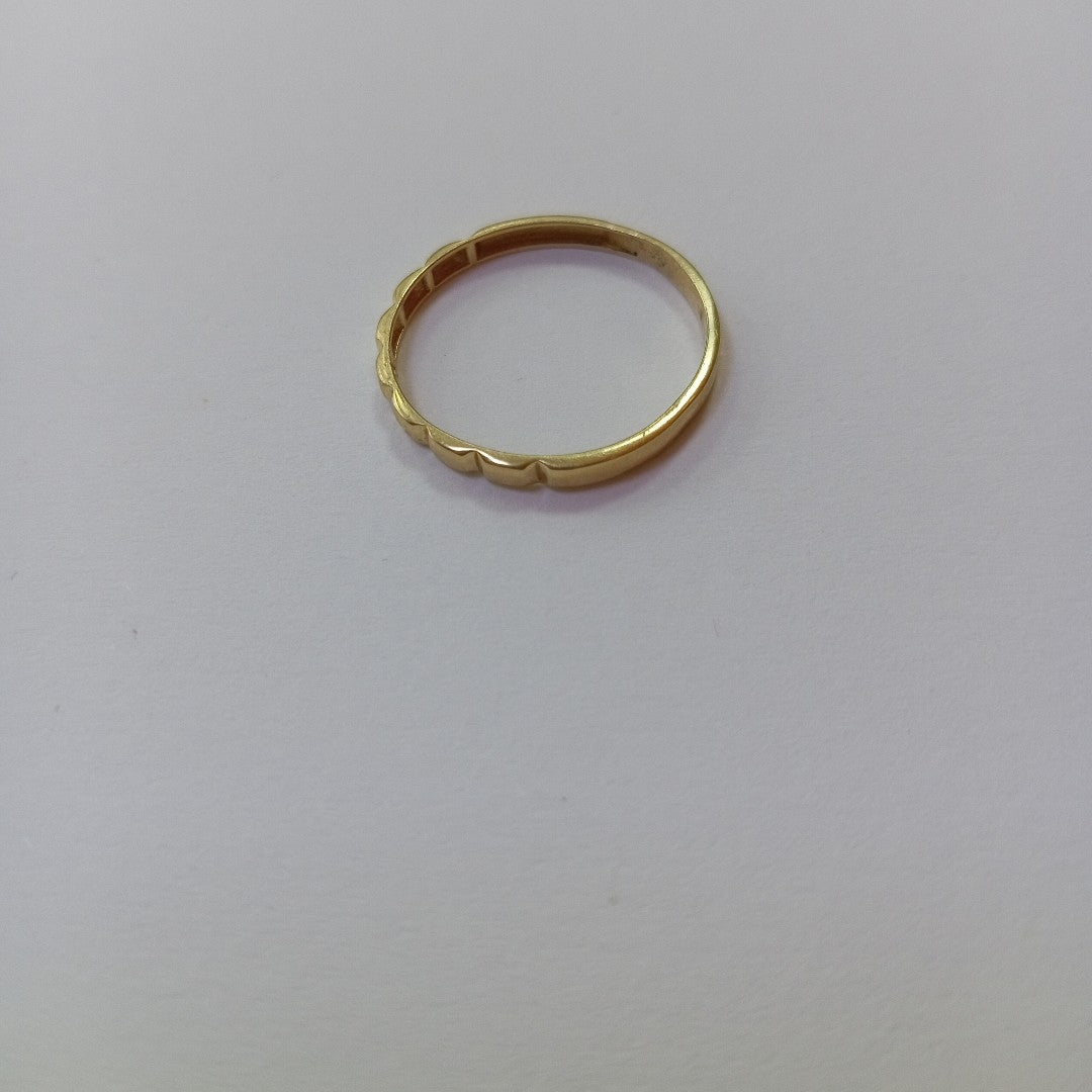 10468AND00075B1508 FRD6 ANILLO ORO AMARILLO CON RECTANGULOS ENMEDIOS ORO 14K 1GRS (NUEVO)