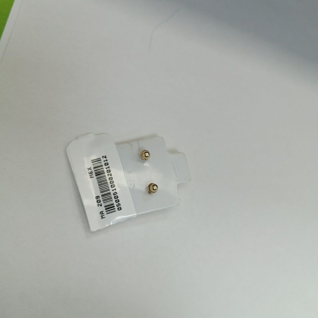 BROQUELES ORO 10K 1 (NUEVO)