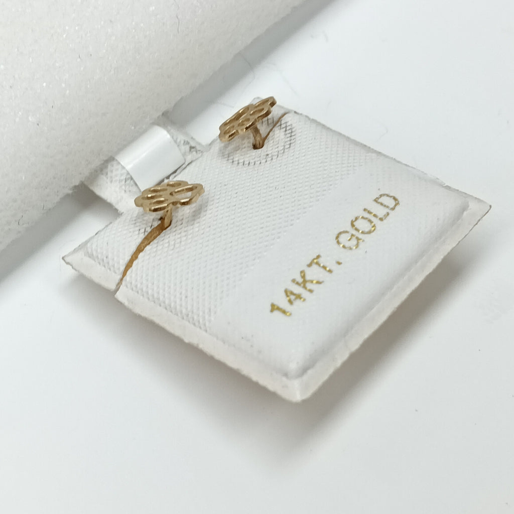 10166BRO97800B554 FRD15 BROQUELES ORO 14K 1PZAS (NUEVO)