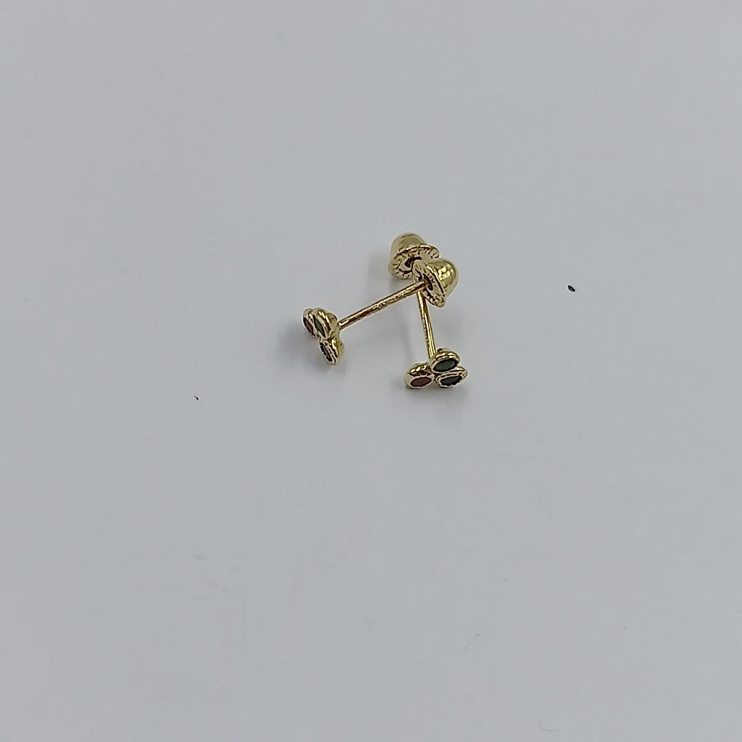 BROQUELES ORO 14K 1 (NUEVO)