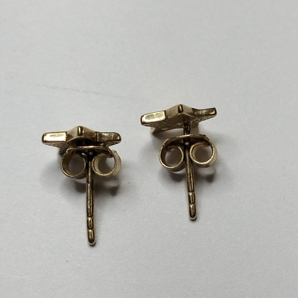 10340BRO28400B284 FRD3 BROQUEL DE ESTRELLA CON LA MITAD DE CIRCONIAS ORO 14K 1.1GRS (NUEVO)