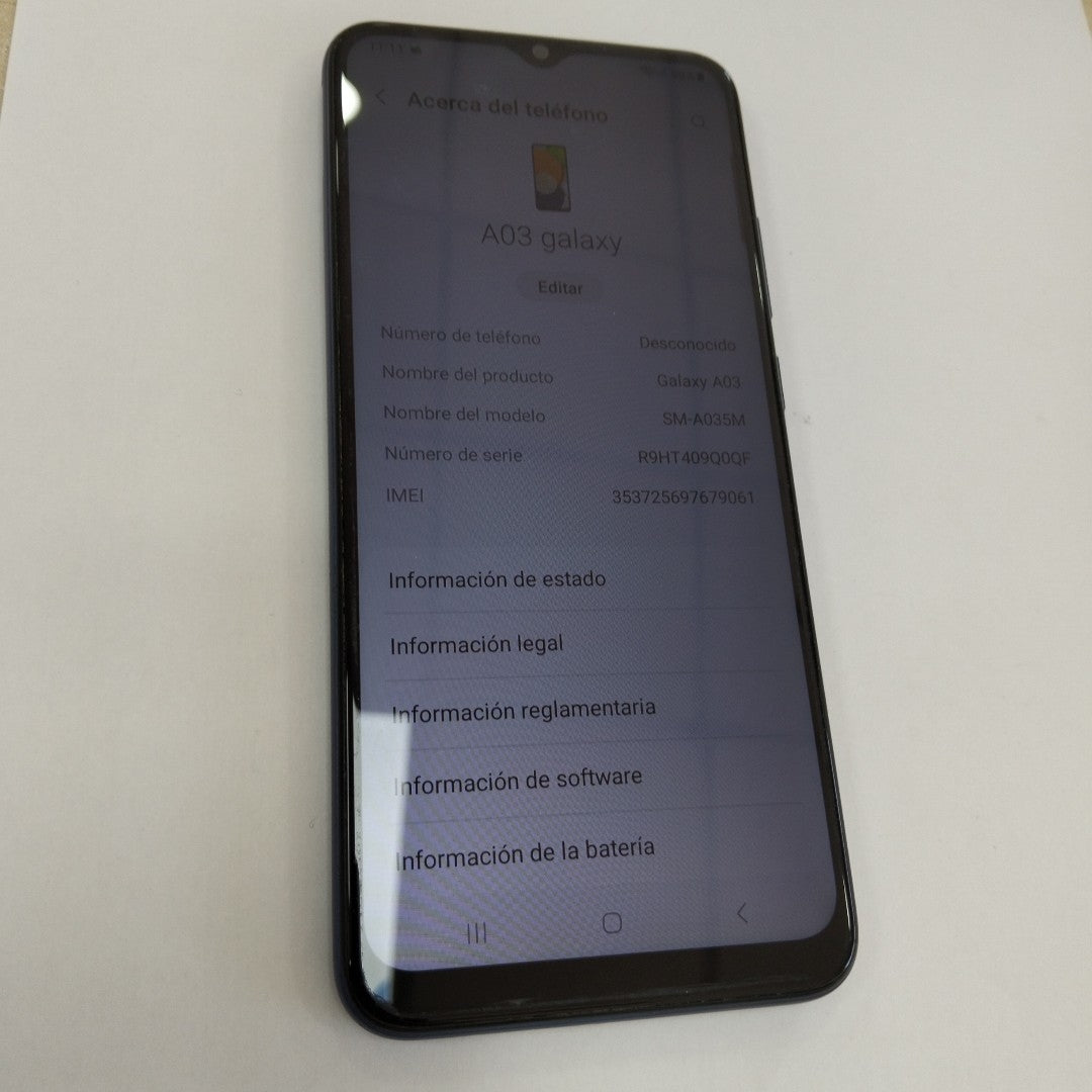 CELULAR SAMSUNG GALAXY A03 SM-A035M 128 GB 4 GB RAM (SEMINUEVO)