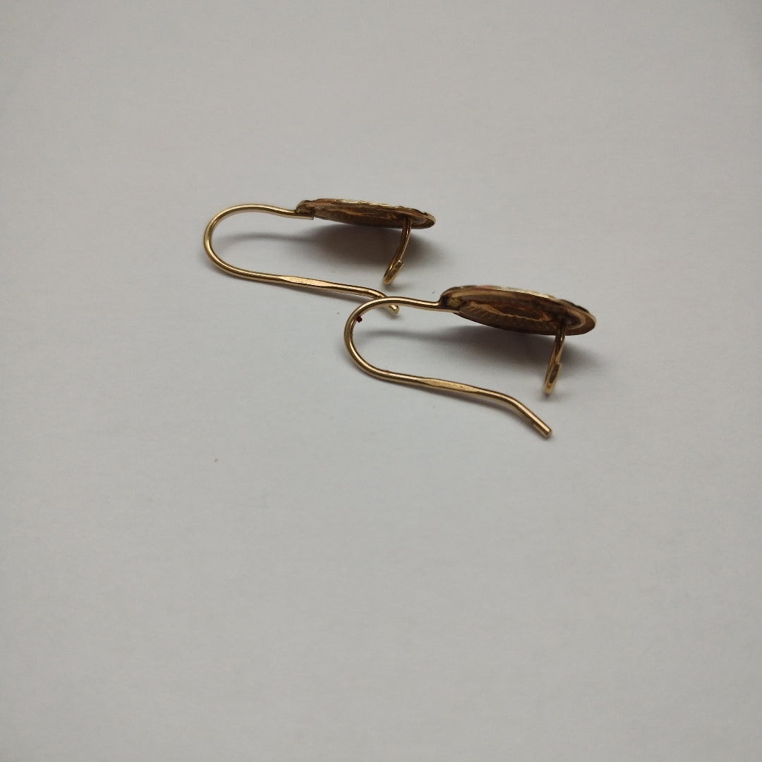 ARETES PAR. ORO COMBINADO. 10 K 1.3 GRMS (SEMINUEVO)