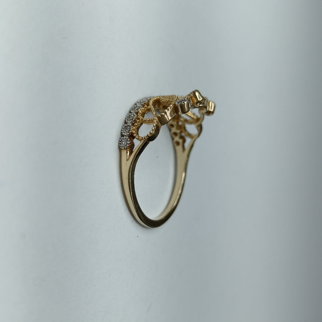 10176ANI20970A252 FRD25 ANILLOS DAMA ORO 10K 2.1GRS (NUEVO)