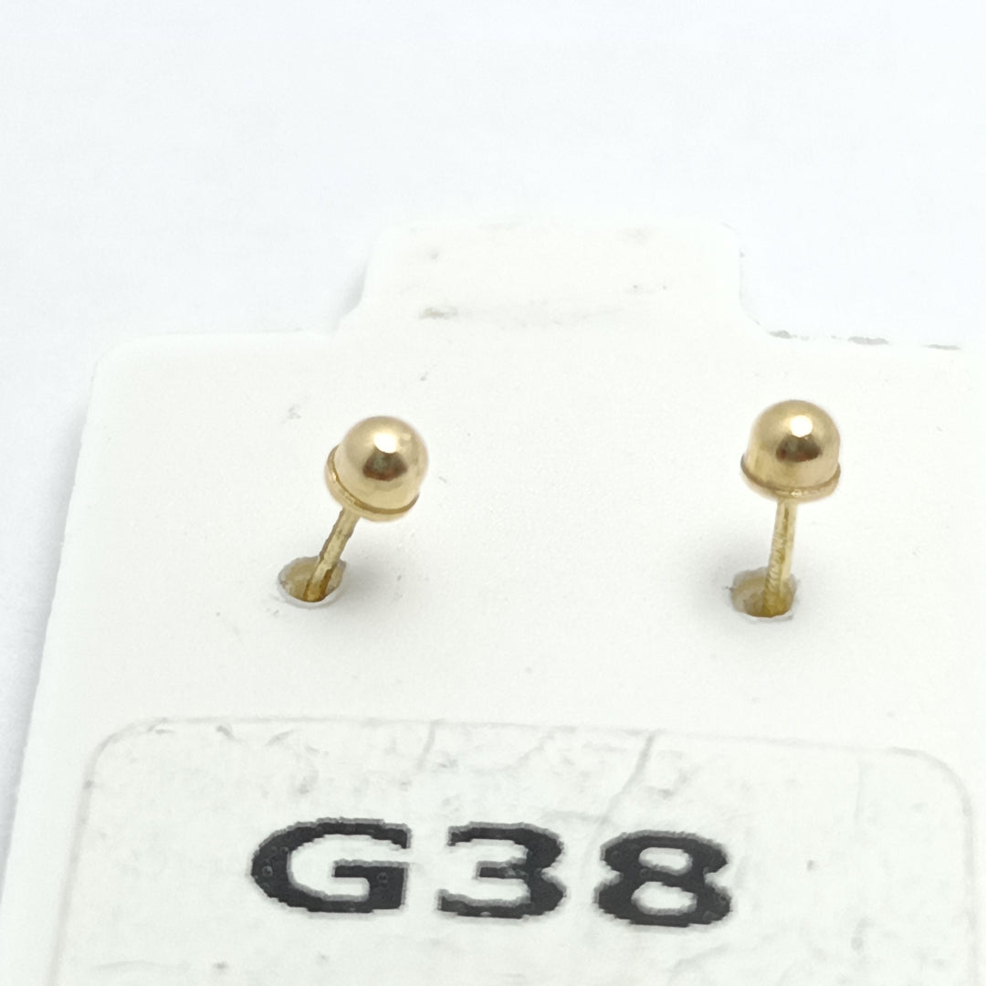 BROQUELES ORO 10K 1 (NUEVO)