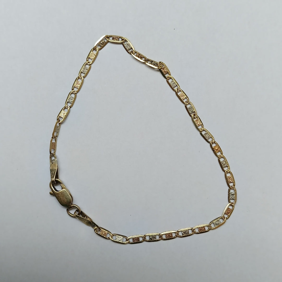 K1 2,00 GRMS 14 K ESPECIFICACIONES COMPLEMENTARIAS PULSERA TEJIDO GUCCI ORO COMB (SEMINUEVO)