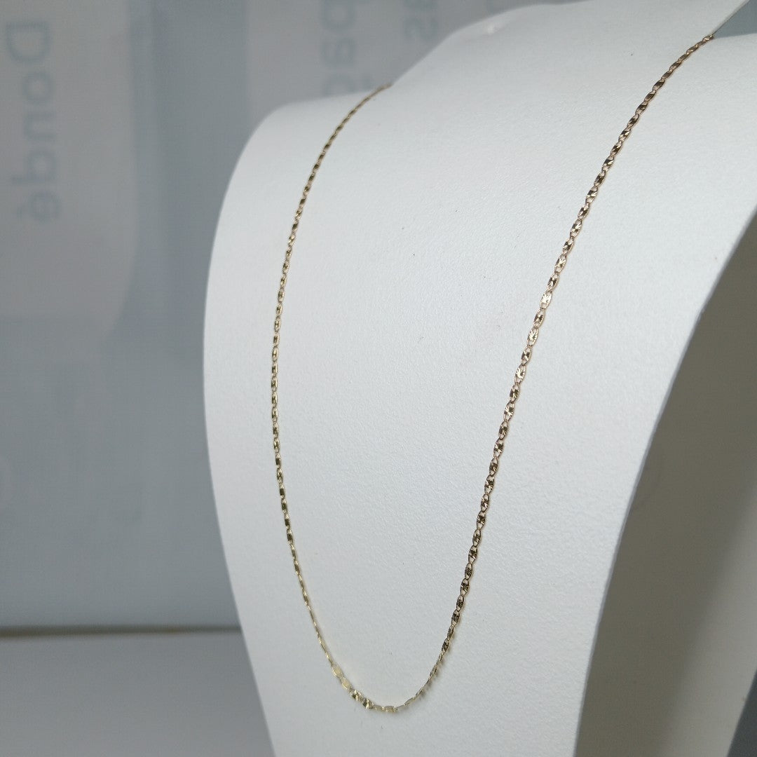 CADENA TEJIDO MARINERO 2.11GR 50 CM (NUEVO)