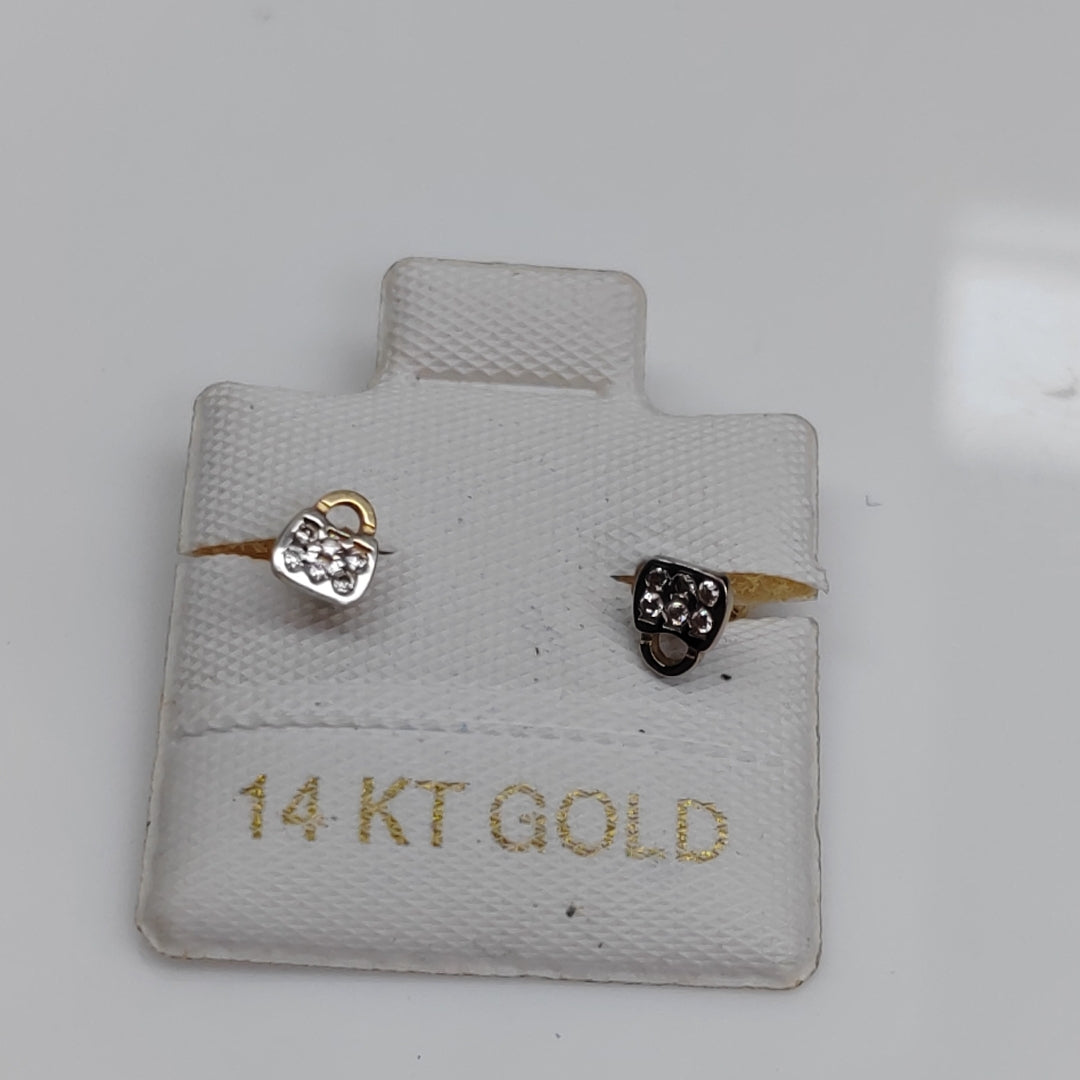 BROQUELES ORO 14K 1 (NUEVO)