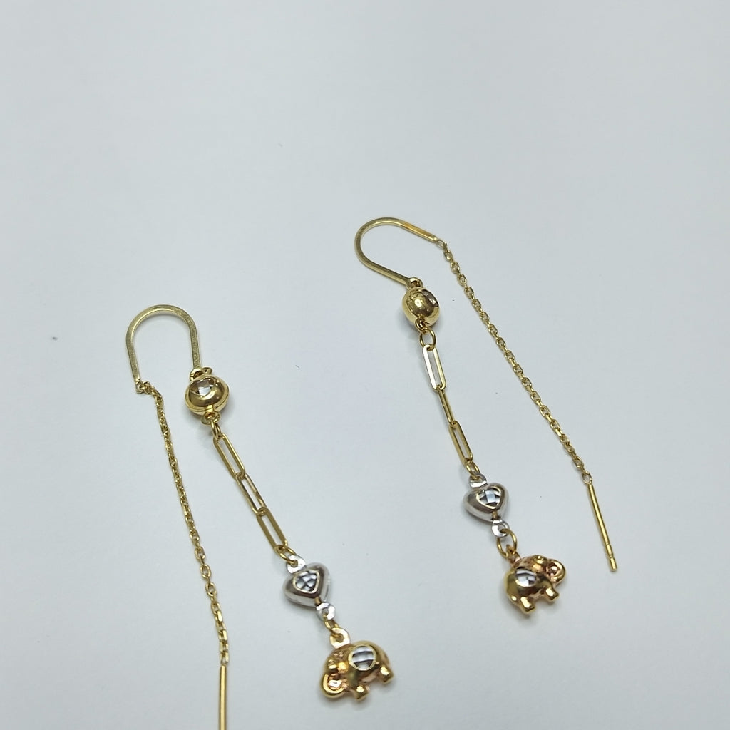 ARETES PAR ORO 14 K 3.1 GRMS (SEMINUEVO)