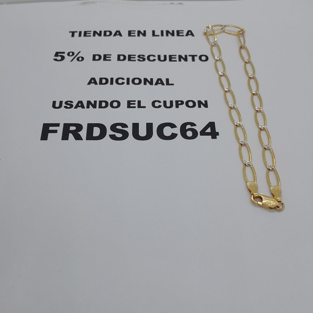 PULSERAS CABALLERO ORO 14K 4.1 (NUEVO)