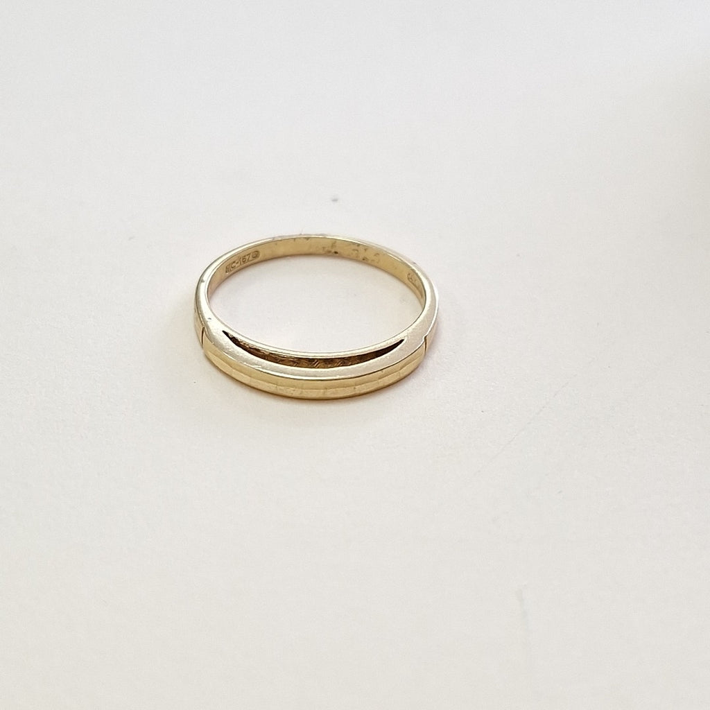 10182ANC00065B588 FRD5 SOLITARIO CON CIRCONIA EN BASE CRUZADA O/B ORO 14K 2GRS (NUEVO)