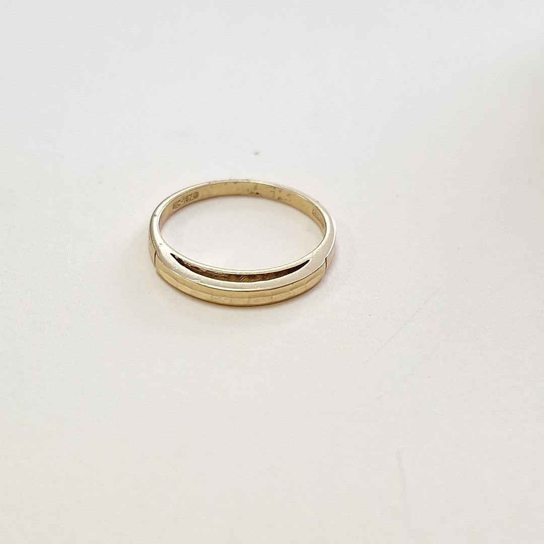 10182ANC00065B588 FRD5 SOLITARIO CON CIRCONIA EN BASE CRUZADA O/B ORO 14K 2GRS (NUEVO)