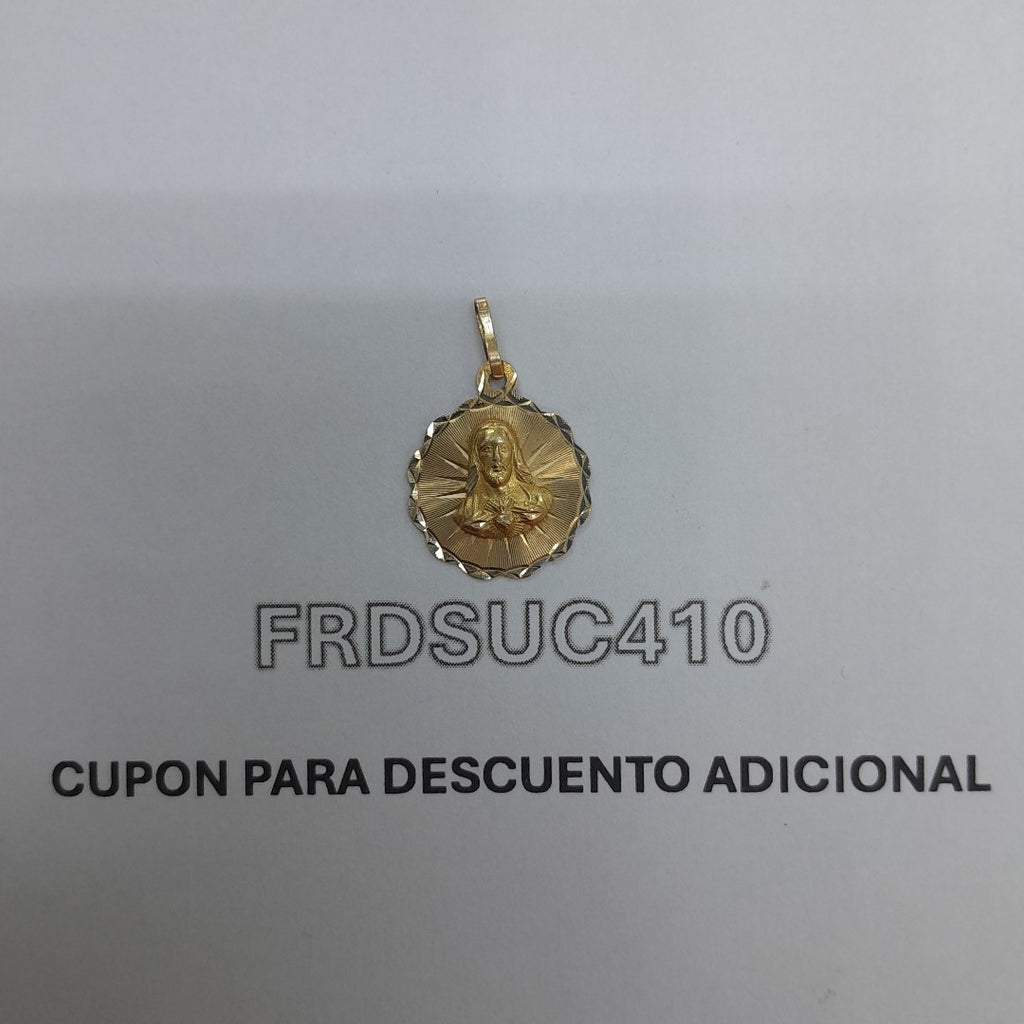 MEDALLA RELIGIOSA. ORO. 10 K 1.1 GRMS (SEMINUEVO)