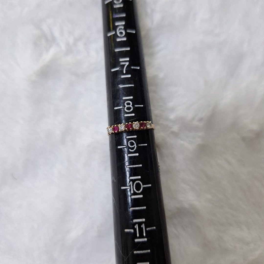 K1 1,40 GRMS 8 K ESPECIFICACIONES COMPLEMENTARIAS ANILLITO CON CIRCONIA Y PIEDRA (SEMINUEVO)