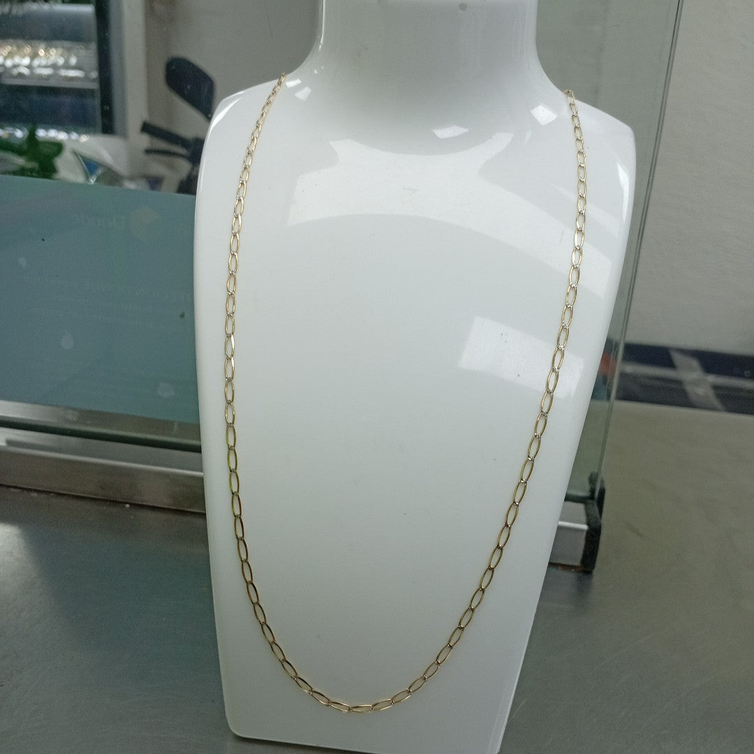 K1 4,10 GRMS 14 K ESPECIFICACIONES COMPLEMENTARIAS CADENA DIAMANTADA TEJIDO ESLA (SEMINUEVO)