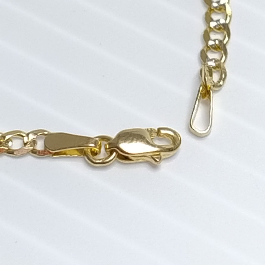 CADENA BARBADA RODIO 3.2G 18 CM (NUEVO)