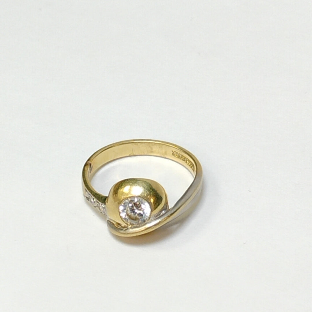 K1 3,40 GRMS 14 K ESPECIFICACIONES COMPLEMENTARIAS ANILLITO CON CIRCONIA APTO PA (SEMINUEVO)