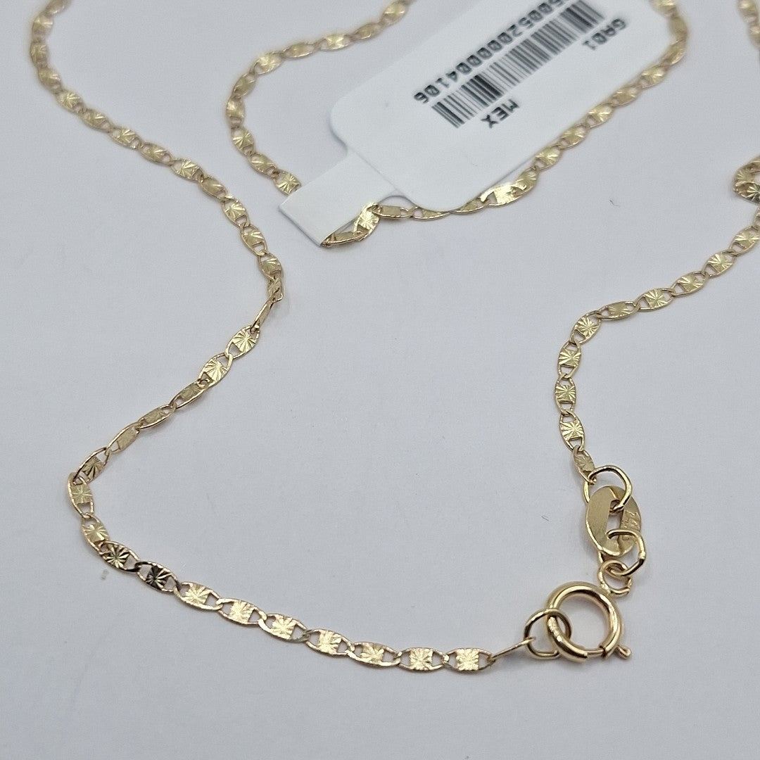 CADENA TEJIDO MARINERO 2.21GR 55 CM (NUEVO)