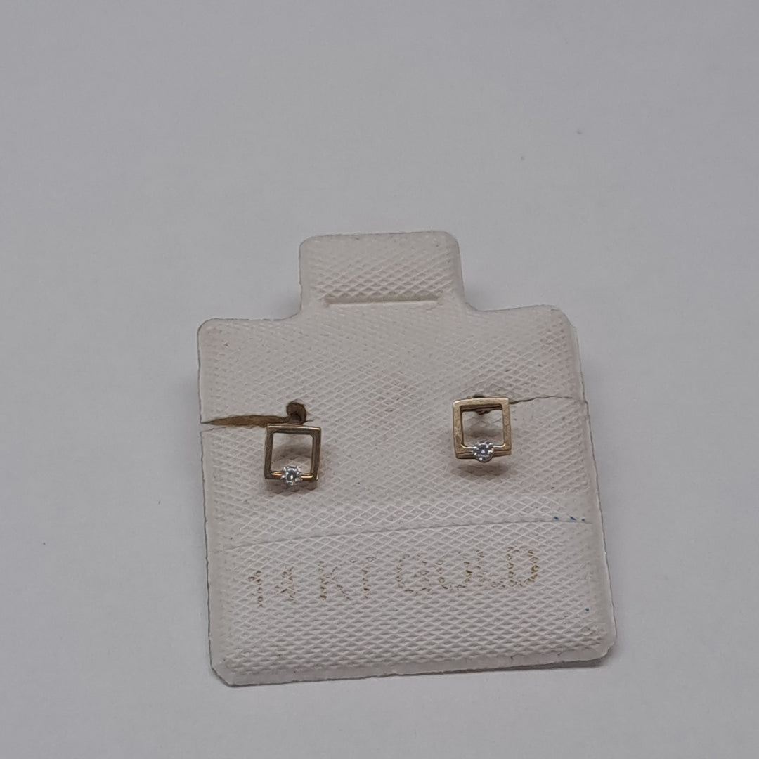 BROQUELES ORO 14K 1 (NUEVO)
