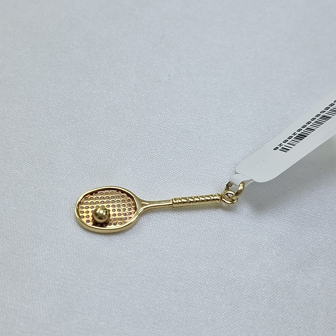 10157DIJ00000B1827 FRD23 DIJE DE RAQUETA DE TENIS ORO 14K 1.2GRS (NUEVO)